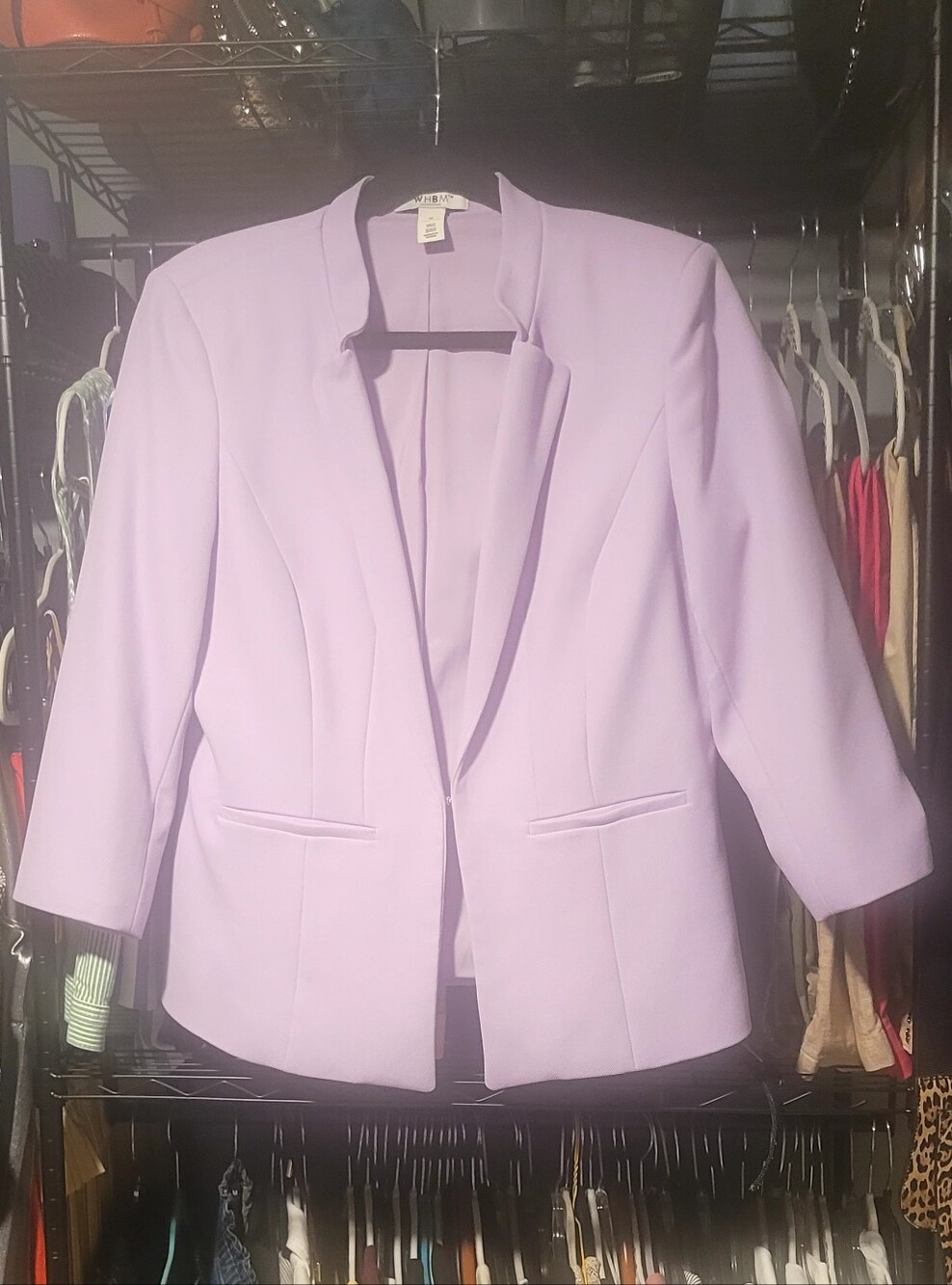 White House Black Market Lavender Tailored Blazer